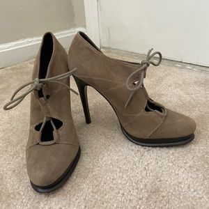 Diane Von Furstenberg Brown Suede Stilettos